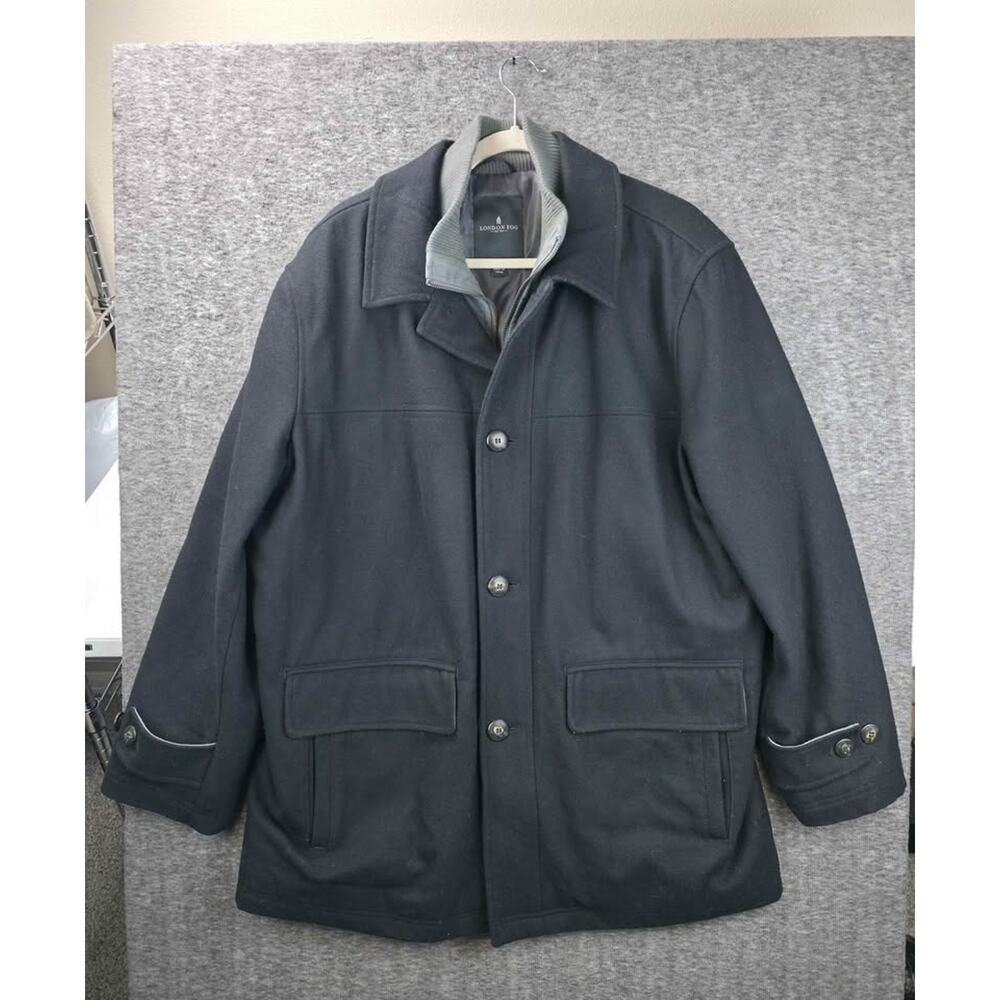 London Fog Men's Black Coat XL